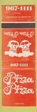 Matchbook Cover - Pizza Pizza