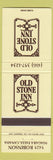 Matchbook Cover - Old Stone Inn Niagara Falls ON
