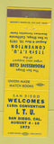 Matchbook Cover - ITU Convention San Diego CA 1973