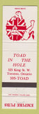 Matchbook Cover - Toad in the Hole Toronto ON