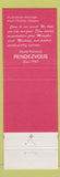 Matchbook Cover - Charles Vergos' Rendezvous Memphis TN Confederate Park #1