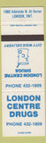 Matchbook Cover - London Centre Drugs London ON