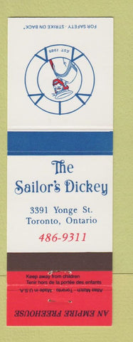 Matchbook Cover - Sailor's Dickey Toronto ON