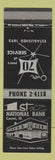 Matchbook Cover - 1st National Bank Carmi IL