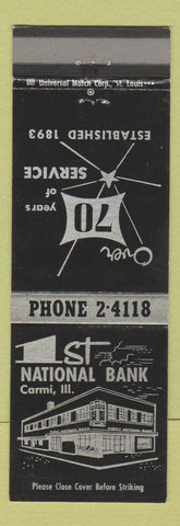 Matchbook Cover - 1st National Bank Carmi IL