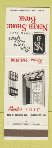 Matchbook Cover - North Shore Bank Shorewood WI 1971