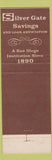 Matchbook Cover - San Diego CA 200th Anniversary 1969 Silver Gate Savings Bank