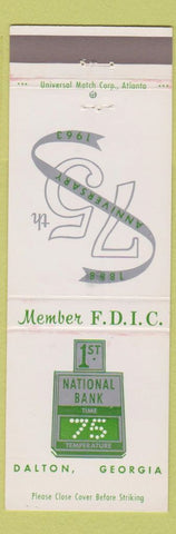 Matchbook Cover - 1st National Bank Dalton GA 1963