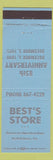 Matchbook Cover - Best's Store Bethlehem PA 1975 Anniversary
