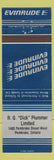 Matchbook Cover - Evinrude Boat Motors RG Dick Plummer Pembroke ON