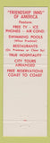 Matchbook Cover - Ben Franklin Motel Omaha NE