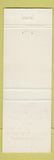 Matchbook Cover - Weber's Fireside Restaurant Denver?