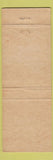Matchbook Cover - Fort Bedford Inn Bedford PA