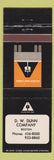 Matchbook Cover - Allied Van Lines Trucking DW Dunn Boston MA