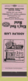 Matchbook Cover - King's Rest Motel Billings MT lavender