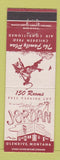 Matchbook Cover - Hotel Jordan Glendive MT cowboy WEAR