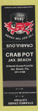 Matchbook Cover - Crab Pot Jacksonville Beach FL