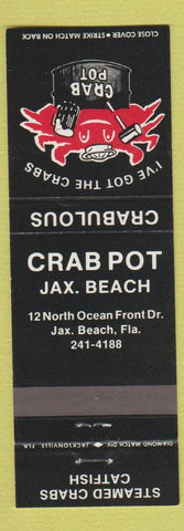 Matchbook Cover - Crab Pot Jacksonville Beach FL