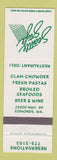 Matchbook Cover - Seattle Style Restaurant Edmonds WA