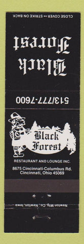 Matchbook Cover - Black Forest Cincinnati OH