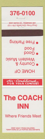 Matchbook Cover - Coach Inn Canada