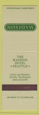 Matchbook Cover - Madison Hotel Seattle WA