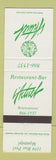 Matchbook Cover - Restaurant Actuel? Montreal QC