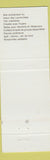 Matchbook Cover - Hotel Alpine Inn Ste Adele QC