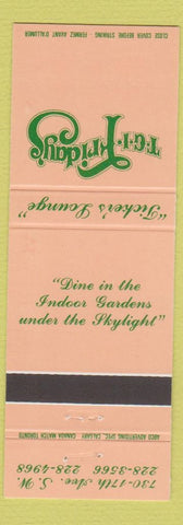 Matchbook Cover - TGI Friday's