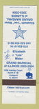 Matchbook Cover - Elizabeth Maier Grand Marshal of Illinois Lockport IL 2003