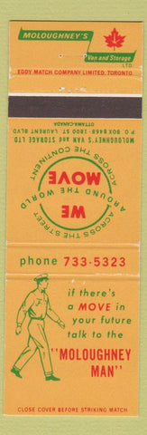 Matchbook Cover - Moloughney's Van Storage Ottawa ON