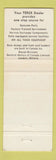 Matchbook Cover - Terex GM Dump Trucks Tractors Dartmouth ST Johns Moncton NB