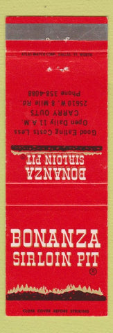 Matchbook Cover - Bonanza Sirloin Pit Southfield MI