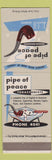 Matchbook Cover - Pipe of Peace Nassau Bahamas Dunhill tobacco