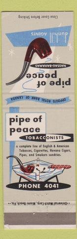 Matchbook Cover - Pipe of Peace Nassau Bahamas Dunhill tobacco
