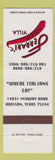 Matchbook Cover - Ferrari's Italian Villa Madison TX WEAR