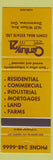 Matchbook Cover - Century 21 Conti Real Estate Downsview ON
