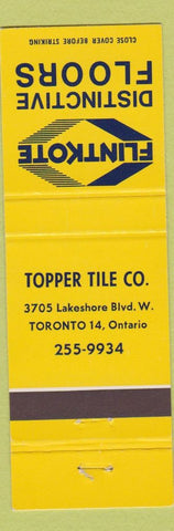 Matchbook Cover - Flintkote Floors Topper Tile Toronto ON