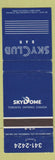 Matchbook Cover - Skydome Sky Club Toronto ON Blue Jays Baseball Stadium WEAR