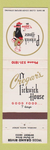 Matchbook Cover - Pickwick House Detroit MI