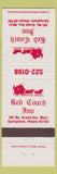 Matchbook Cover - Red Coach Inn Springfield IL