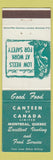 Matchbook Cover - Canteen of Canada Montreal QC vending girlie