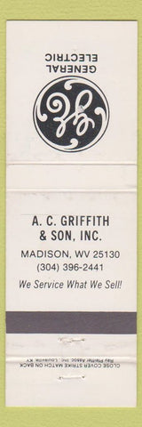 Matchbook Cover - General Electric Madison WV