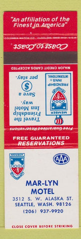 Matchbook Cover - Mary Lyn Motel Seattle WA
