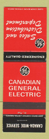 Matchbook Cover - General Electric Canada