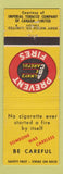 Matchbook Cover - Prevent Fires Imperial Tobacco Canada