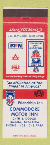Matchbook Cover - Commodore Motor Inn Omaha NE