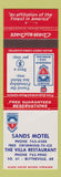 Matchbook Cover - Sands Motel Blytheville AR