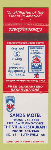 Matchbook Cover - Sands Motel Blytheville AR
