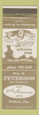 Matchbook Cover - WM Peterson Oil Portland CT 1973